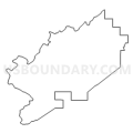 Census Tract 9601.01, Lumpkin County, Georgia (Light Gray Border)