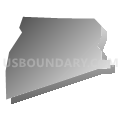 Census Tract 9, Dougherty County, Georgia (Gray Gradient Fill with Shadow)