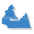 Census Tract 9702, Washington County, Idaho (Solid Fill with Shadow)
