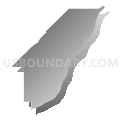 Census Tract 9705, Minidoka County, Idaho (Gray Gradient Fill with Shadow)