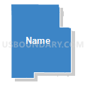 Census Tract 9701, Minidoka County, Idaho (Solid Fill with Shadow)