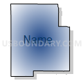 Census Tract 9701, Minidoka County, Idaho (Radial Fill with Shadow)