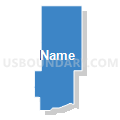 Census Tract 9703, Minidoka County, Idaho (Solid Fill with Shadow)