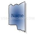 Census Tract 9601, Teton County, Idaho (Radial Fill with Shadow)
