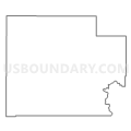 Census Tract 9601, Jefferson County, Idaho (Light Gray Border)