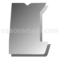 Census Tract 10.02, Kootenai County, Idaho (Gray Gradient Fill with Shadow)