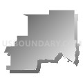 Census Tract 2, Kootenai County, Idaho (Gray Gradient Fill with Shadow)