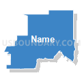Census Tract 2, Kootenai County, Idaho (Solid Fill with Shadow)