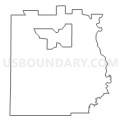 Census Tract 9570, Edwards County, Illinois (Light Gray Border)