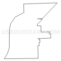 Census Tract 9601, Livingston County, Illinois (Light Gray Border)