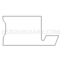 Census Tract 8300.04, Cook County, Illinois (Light Gray Border)