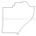 Census Tract 712, Floyd County, Indiana (Light Gray Border)