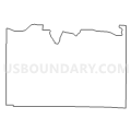 Census Tract 9608, Union County, Indiana (Light Gray Border)