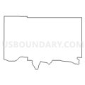 Census Tract 9607, Union County, Indiana (Light Gray Border)