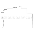 Census Tract 9671, Scott County, Indiana (Light Gray Border)