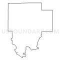 Census Tract 301, Warrick County, Indiana (Light Gray Border)