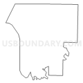 Census Tract 307.04, Warrick County, Indiana (Light Gray Border)