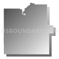 Census Tract 9605, Hamilton County, Iowa (Gray Gradient Fill with Shadow)