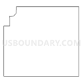 Census Tract 9601, Buena Vista County, Iowa (Light Gray Border)