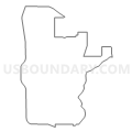 Census Tract 4511, Dickinson County, Iowa (Light Gray Border)