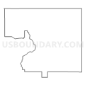 Census Tract 4510, Dickinson County, Iowa (Light Gray Border)