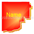 Census Tract 9508, Cerro Gordo County, Iowa (Bright Blending Fill with Shadow)