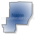 Census Tract 9501.02, Cerro Gordo County, Iowa (Radial Fill with Shadow)