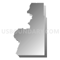 Census Tract 9504, Winneshiek County, Iowa (Gray Gradient Fill with Shadow)