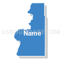 Census Tract 9504, Winneshiek County, Iowa (Solid Fill with Shadow)