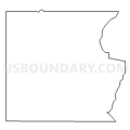 Census Tract 9505, Winneshiek County, Iowa (Light Gray Border)