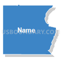 Census Tract 9505, Winneshiek County, Iowa (Solid Fill with Shadow)