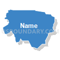 Census Tract 9502, Winneshiek County, Iowa (Solid Fill with Shadow)