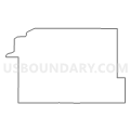 Census Tract 216.02, Pottawattamie County, Iowa (Light Gray Border)
