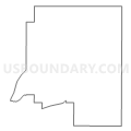 Census Tract 701, Crawford County, Iowa (Light Gray Border)