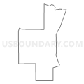 Census Tract 704, Emmet County, Iowa (Light Gray Border)