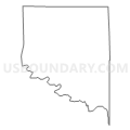 Census Tract 9621, Sumner County, Kansas (Light Gray Border)