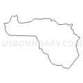 Census Tract 9701, Harlan County, Kentucky (Light Gray Border)