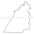Census Tract 9602, McCreary County, Kentucky (Light Gray Border)