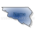 Census Tract 202, Grant Parish, Louisiana (Radial Fill with Shadow)
