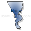 Census Tract 9502, Morehouse Parish, Louisiana (Radial Fill with Shadow)
