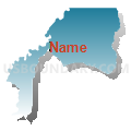 Census Tract 403.01, Livingston Parish, Louisiana (Blue Gradient Fill with Shadow)