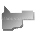 Census Tract 9606, Acadia Parish, Louisiana (Gray Gradient Fill with Shadow)