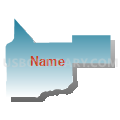 Census Tract 9606, Acadia Parish, Louisiana (Blue Gradient Fill with Shadow)