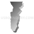 Census Tract 9603, Acadia Parish, Louisiana (Gray Gradient Fill with Shadow)