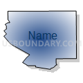 Census Tract 9601, Acadia Parish, Louisiana (Radial Fill with Shadow)