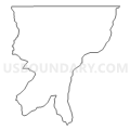 Census Tract 9502, Washington Parish, Louisiana (Light Gray Border)
