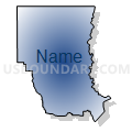 Census Tract 9504, Washington Parish, Louisiana (Radial Fill with Shadow)