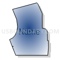 Census Tract 301.03, St. Bernard Parish, Louisiana (Radial Fill with Shadow)