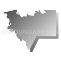 Census Tract 6, Sabine Parish, Louisiana (Gray Gradient Fill with Shadow)