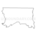 Census Tract 9601, Union Parish, Louisiana (Light Gray Border)